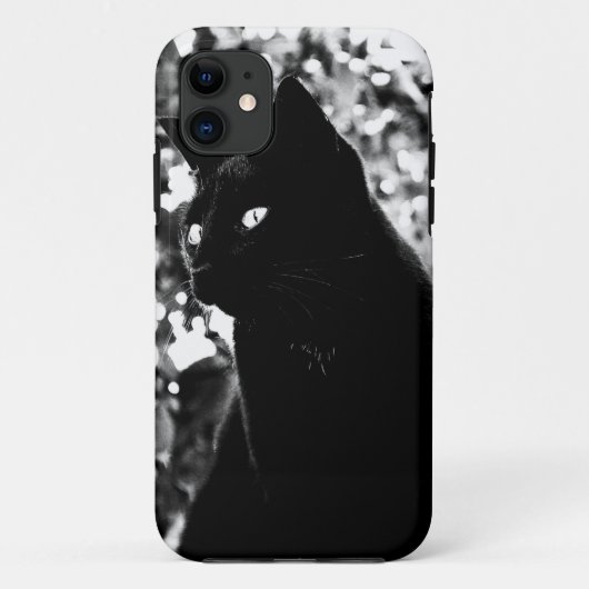 Black Cat Portrait Foto Case-Mate iPhone Case (Achterkant)