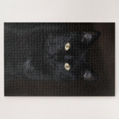 Black Cat Portrait Legpuzzel (Horizontaal)