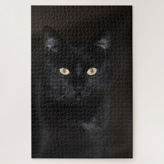 Black Cat Portrait Legpuzzel (Verticaal)