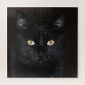 Black Cat Portrait Legpuzzel (Horizontaal)