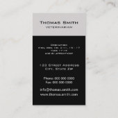 Black Cat Portrait Visitekaartje (Achterkant)