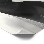 Black Cat Portrait Wall Art Perfect Gift  Poster (Hoek)