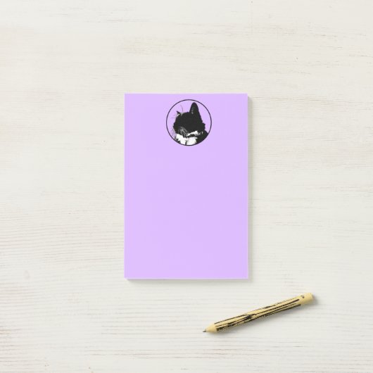Black Cat Post-It Notes (Op bureau)