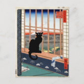 Black Cat Postcard Briefkaart (Voorkant)