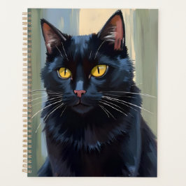 Black Cat | Pretty Kitten Watercolor Planner
