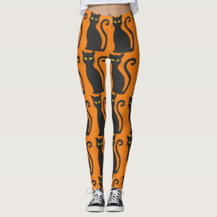 BLACK CAT PRINT herfst YOGA BROEK Leggings