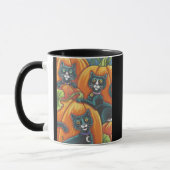 Black Cat Pumpkin Patch Halloween MOK (Links)