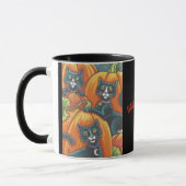 Black Cat Pumpkin Patch Halloween MOK (Links)