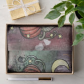 Black Cat Pumpkin Patch Moon Tissuepapier (Geschenk)