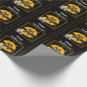 Black Cat Pumpkin Skulls Kinder Halloween Cadeaupapier (Hoek)