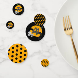 Black Cat Pumpkin Skulls Kinder Halloween Party Confetti