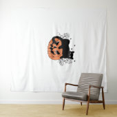 Black Cat Pumpkin Wandkleed (In Situ (horizontaal))
