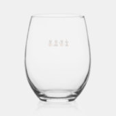 Black Cat Pumpkin Wijnglas Zonder Voet (Achterkant)