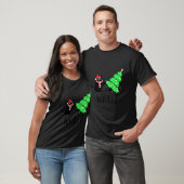 Black Cat Pushing Christmas Tree Over  Cat What 1 T-shirt (Unisex)