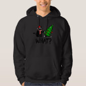 Black Cat  Pushing Christmas Tree Over Cat What 3 Hoodie (Voorkant)