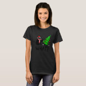 Black Cat   Pushing Christmas Tree Over Cat What T-shirt (Voorkant volledig)