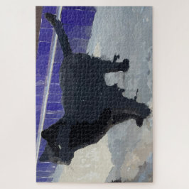 Black Cat Puzzle Legpuzzel