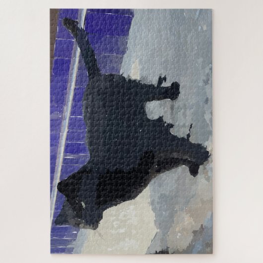 Black Cat Puzzle Legpuzzel (Verticaal)