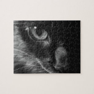 Black Cat Puzzle Legpuzzel