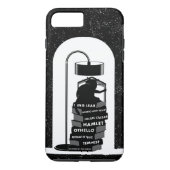 Black Cat Reading Shakespeare Plays Case-Mate iPhone Case (Achterkant)