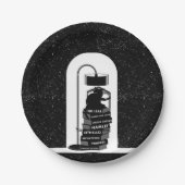 Black Cat Reading Shakespeare Plays Papieren Bordje (Voorkant)