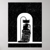 Black Cat Reading Shakespeare Plays Poster (Voorkant)