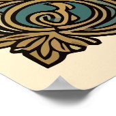 Black Cat Reading The Jack o lantern Journal Poster (Hoek)