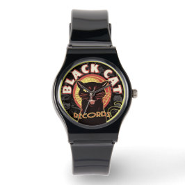 Black Cat Records Watch – Retro Vinyl Jazz (Unisex Horloge