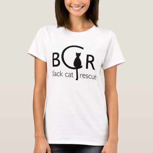 Black Cat Rescue T-shirt (Voorkant)