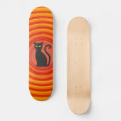 Black Cat Retro Skateboard (Voorkant)