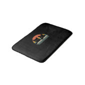 Black Cat Retro-stijl - Cat Lover-cadeau Badmat (Gekanteld)