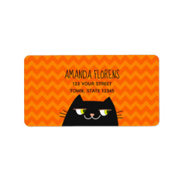 Black Cat Return-adres Etiket
