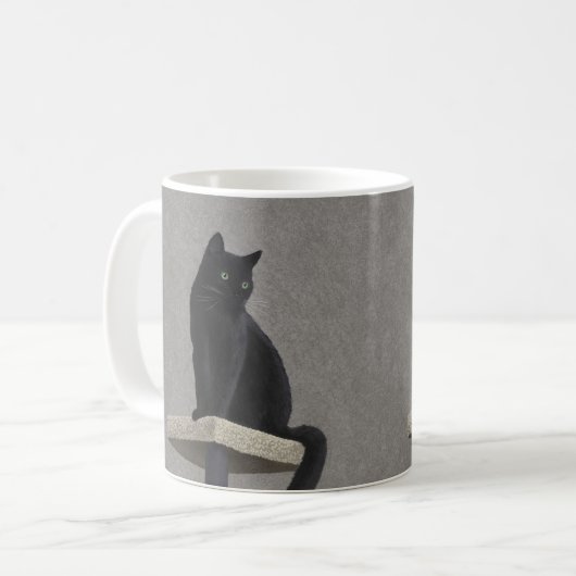 Black Cat Royalty Koffiemok (Voorkant links)