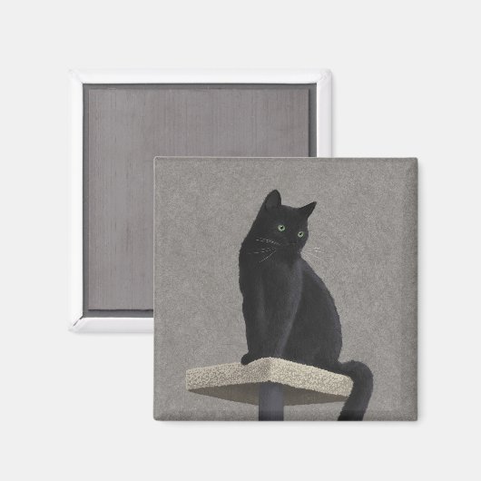 Black Cat Royalty Magneet (Voorkant / Achterkant)