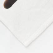 Black Cat Santa Tangled Up In Christmas Lights  Fleece Deken (Hoek)