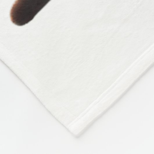 Black Cat Santa Tangled Up In Christmas Lights  Fleece Deken (Hoek)