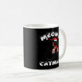 Black Cat Sarcastic Merry kerst Koffiemok (Voorkant rechts)