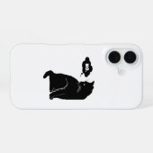 Black Cat Says No – Funny Cat Lover iPhone 16 Hoesje (Achterkant horizontaal)