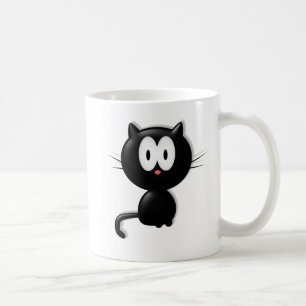 Black Cat Scardy Cat Halloween Gift Koffiemok