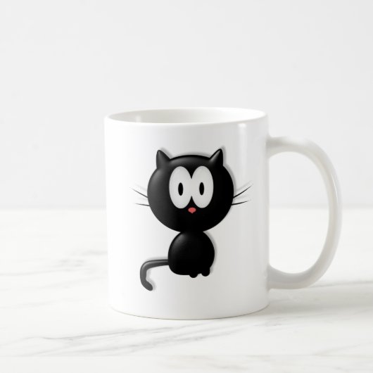 Black Cat Scardy Cat Halloween Gift Koffiemok (Rechts)