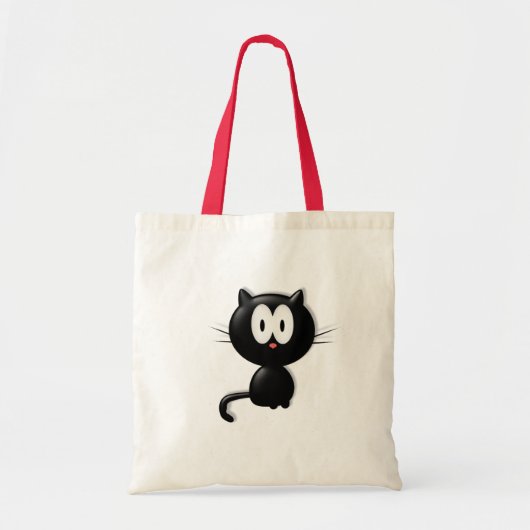 Black Cat Scardy Cat Halloween Gift Tote Bag (Voorkant)