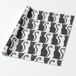 Black Cat Schattige Cadeaupapier