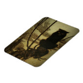 Black Cat Scowling Magneet (Linkerzijde)