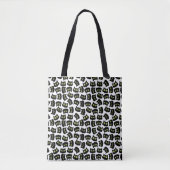 Black Cat Seamless Pattern Pet Lovers Tote Bag (Voorkant)