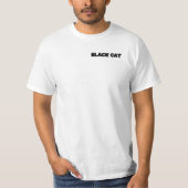 Black Cat – Selectively Friendly & Proud Funny Tee T-shirt (Voorkant)