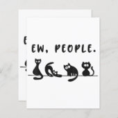 Black cat shirt grappige vrouwen nieuw mensen meow (Voorkant / Achterkant)