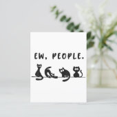 Black cat shirt grappige vrouwen nieuw mensen meow (Staand voorkant)