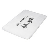 Black cat shirt grappige vrouwen nieuw mensen meow badmat (Gekanteld)