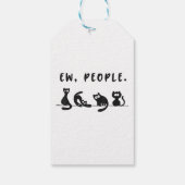 Black cat shirt grappige vrouwen nieuw mensen meow cadeaulabel (Achterkant)