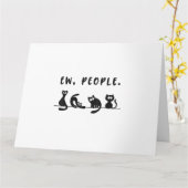 Black cat shirt grappige vrouwen nieuw mensen meow kaart (Gele Bloem)